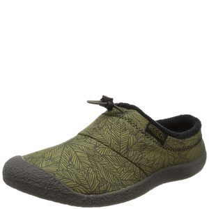 KEEN Men's Howser 3 Slide Comfy Durable Slippers, Olive Drab Leaf, 9.5